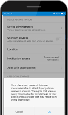 mobile screen